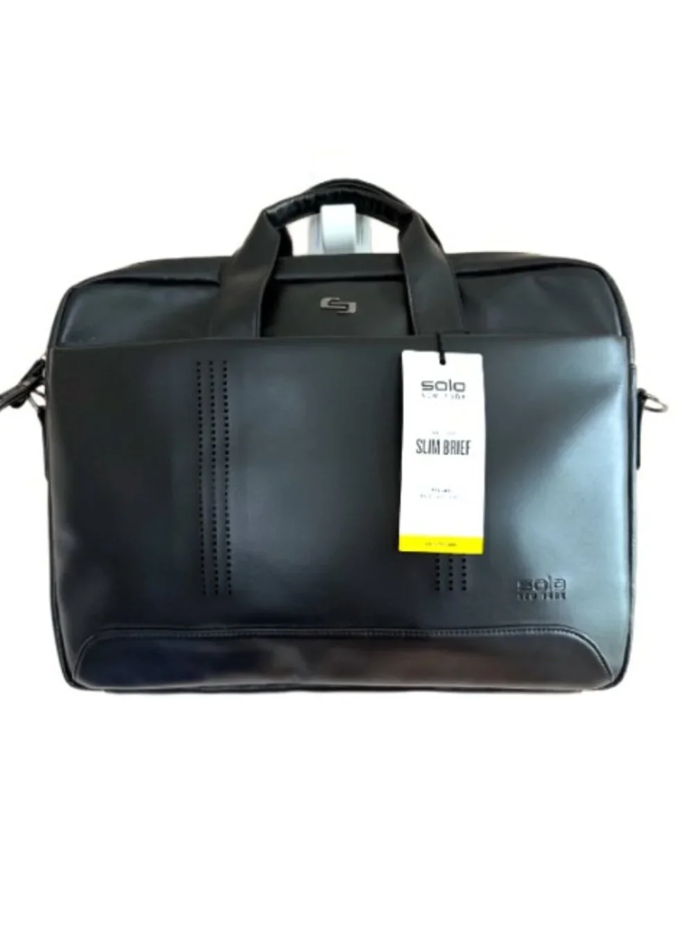 NWT Solo NY Murray Slim Brief Laptop Bag No Shoulder Strap